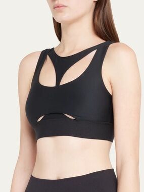 ALO Yoga Airlift Cutaway Sports Bra Black